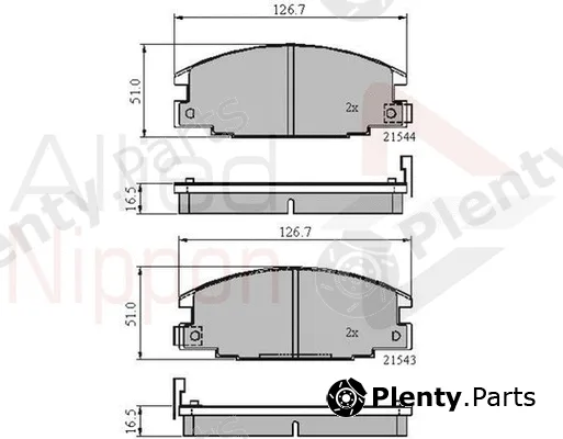 Comline ADB3322 — Brake Pad Set, disc brake ANL Braking