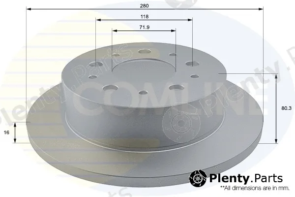 Comline ADC1577 — Brake Disc COATED