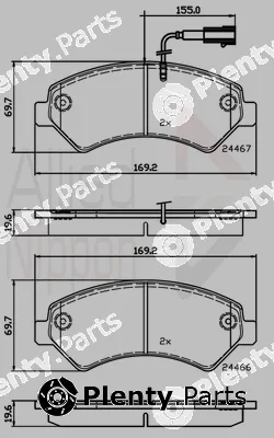 Comline ADB12247 — Brake Pad Set, disc brake ANL Braking