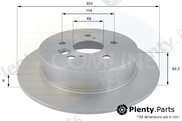Comline ADC01121 — Brake Disc COATED