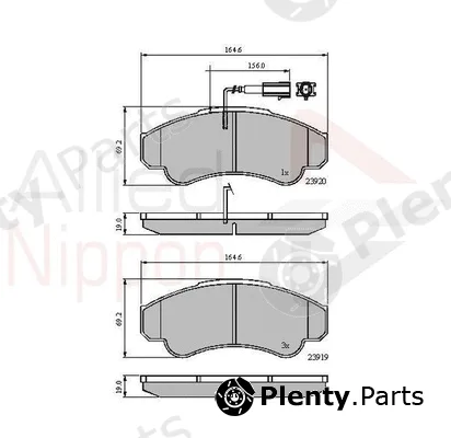 Comline ADB11041 — Brake Pad Set, disc brake ANL Braking