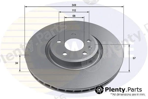 Comline ADC4010V — Brake Disc COATED