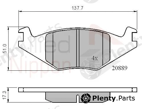 Comline ADB0136 — Brake Pad Set, disc brake ANL Braking