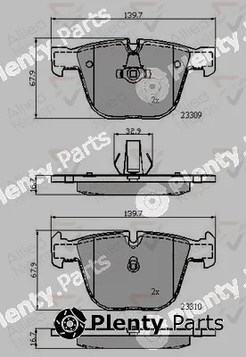 Comline ADB01794 — Brake Pad Set, disc brake ANL Braking