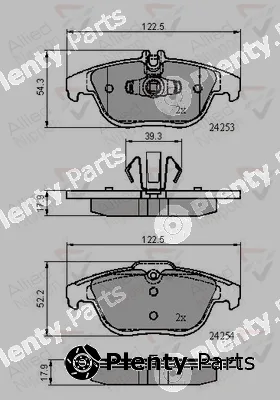 Comline ADB01792 — Brake Pad Set, disc brake ANL Braking