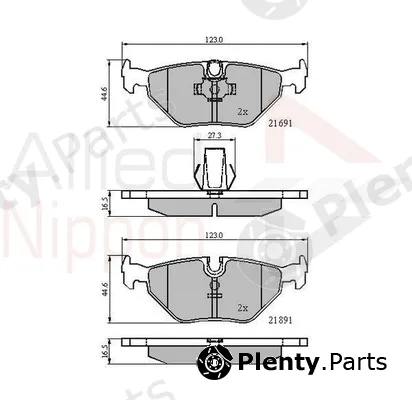 Comline ADB01011 — Brake Pad Set, disc brake ANL Braking