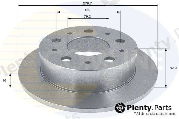 Comline ADC1564 — Brake Disc COATED