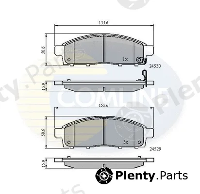 Comline CBP31584 — Brake Pad Set, disc brake Comline
