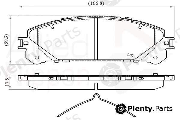 Comline ADB02267 — Brake Pad Set, disc brake ANL Braking