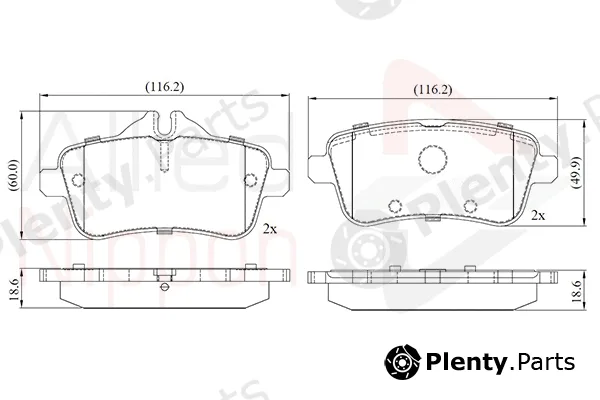Comline ADB02642 — Brake Pad Set, disc brake ANL Braking