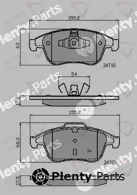 Comline ADB02001 — Brake Pad Set, disc brake ANL Braking