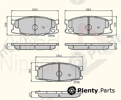 Comline ADB01087 — Brake Pad Set, disc brake ANL Braking