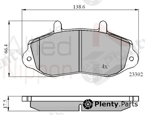 Comline ADB01021 — Brake Pad Set, disc brake ANL Braking