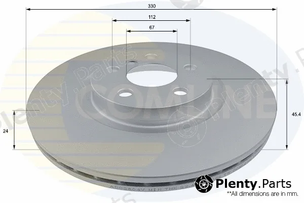 Comline ADC2804V — Brake Disc COATED