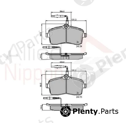 Comline ADB11250 — Brake Pad Set, disc brake ANL Braking
