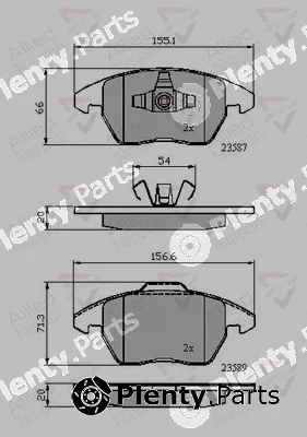 Comline ADB01224 — Brake Pad Set, disc brake ANL Braking