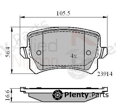 Comline ADB01712 — Brake Pad Set, disc brake ANL Braking