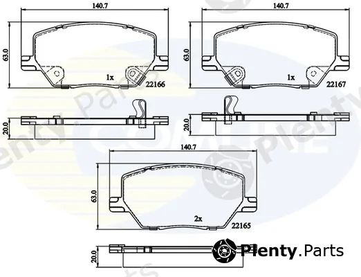 Comline CBP32294 — Brake Pad Set, disc brake Comline
