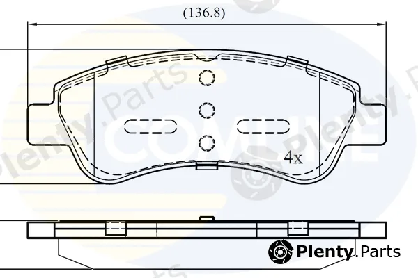 Comline CBP01525 — Brake Pad Set, disc brake Comline