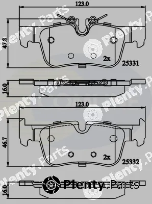 Comline CBP02318 — Brake Pad Set, disc brake Comline