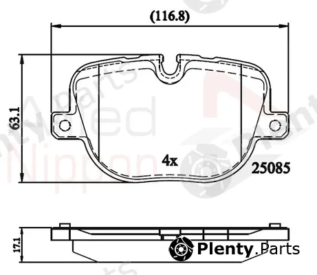 Comline ADB02212 — Brake Pad Set, disc brake ANL Braking
