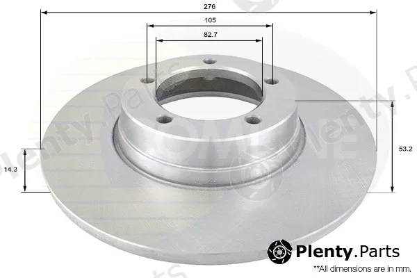 Comline ADC1314 — Brake Disc COATED