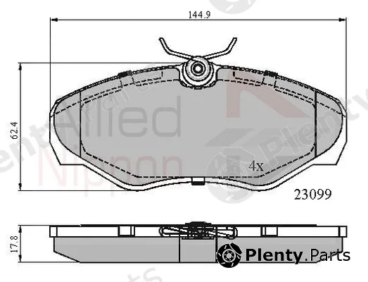 Comline ADB01127 — Brake Pad Set, disc brake ANL Braking