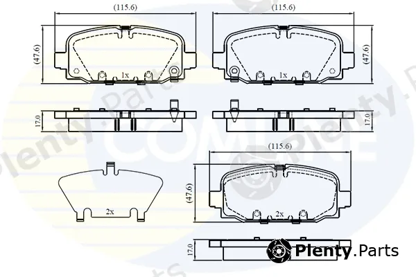 Comline CBP32860 — Brake Pad Set, disc brake Comline