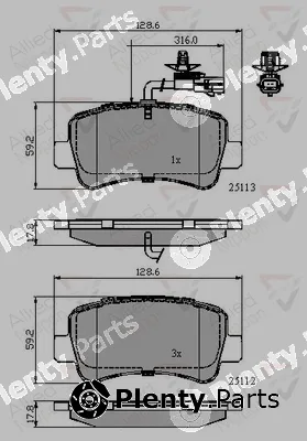 Comline ADB12105 — Brake Pad Set, disc brake ANL Braking