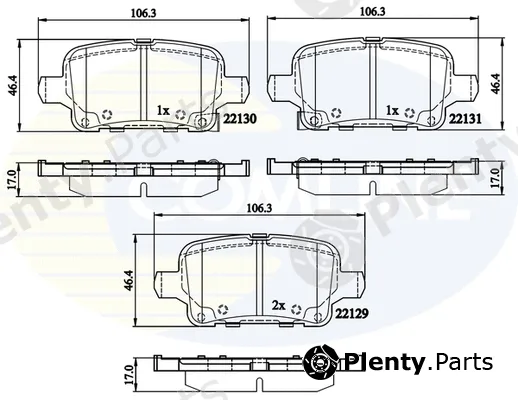 Comline CBP32307 — Brake Pad Set, disc brake Comline