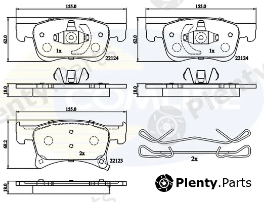Comline CBP32300 — Brake Pad Set, disc brake Comline