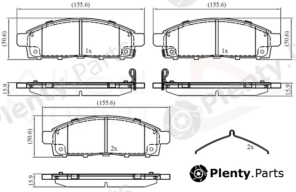 Comline ADB32378 — Brake Pad Set, disc brake ANL Braking