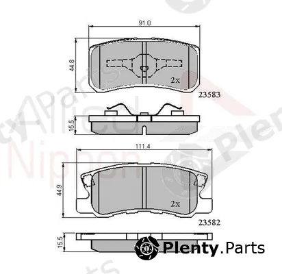 Comline ADB0905 — Brake Pad Set, disc brake ANL Braking