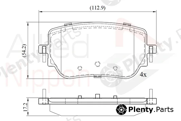 Comline ADB02765 — Brake Pad Set, disc brake ANL Braking