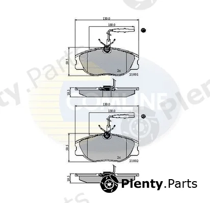 Comline CBP11001 — Brake Pad Set, disc brake Comline