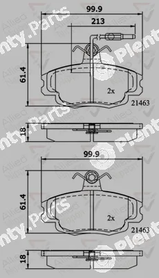 Comline ADB1133 — Brake Pad Set, disc brake ANL Braking