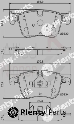 Comline ADB02236 — Brake Pad Set, disc brake ANL Braking