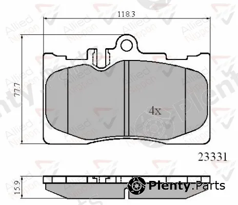 Comline ADB01211 — Brake Pad Set, disc brake ANL Braking