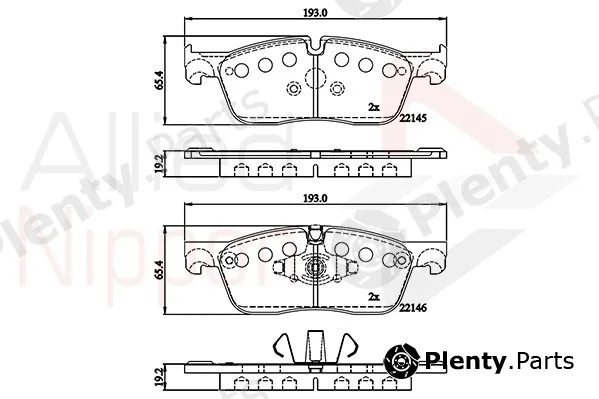 Comline ADB02253 — Brake Pad Set, disc brake ANL Braking