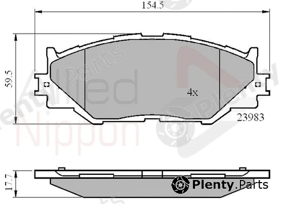 Comline ADB01632 — Brake Pad Set, disc brake ANL Braking