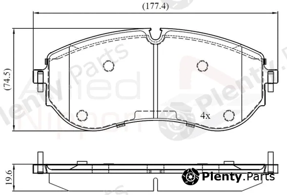 Comline ADB02528 — Brake Pad Set, disc brake ANL Braking
