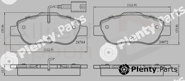 Comline ADB12392 — Brake Pad Set, disc brake ANL Braking