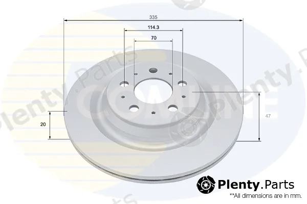 Comline ADC5115V — Brake Disc COATED