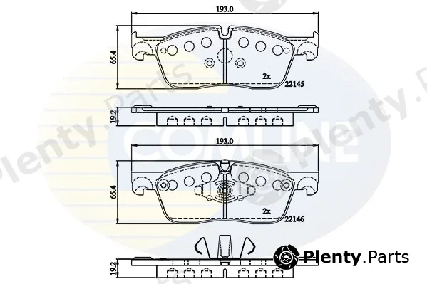 Comline CBP02253 — Brake Pad Set, disc brake Comline
