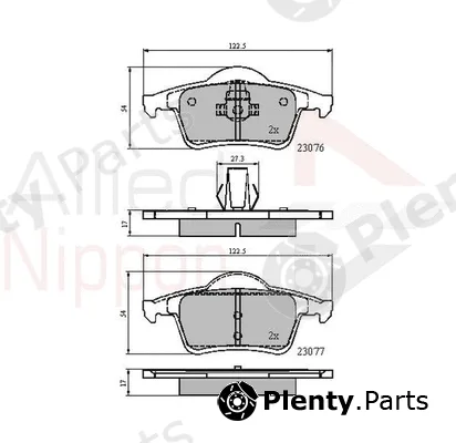 Comline ADB0729 — Brake Pad Set, disc brake ANL Braking