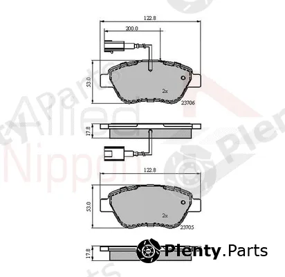 Comline ADB12047 — Brake Pad Set, disc brake ANL Braking