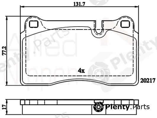 Comline ADB06030 — Brake Pad Set, disc brake ANL Braking