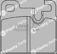 Comline ADB0357 — Brake Pad Set, disc brake ANL Braking