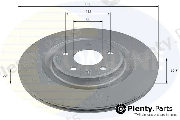 Comline ADC2907V — Brake Disc COATED