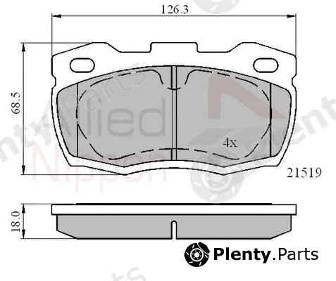 Comline ADB01052 — Brake Pad Set, disc brake ANL Braking